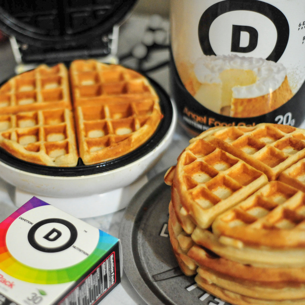 Cinnamon Pumpkin Protein Mini Waffles – Devotion Nutrition