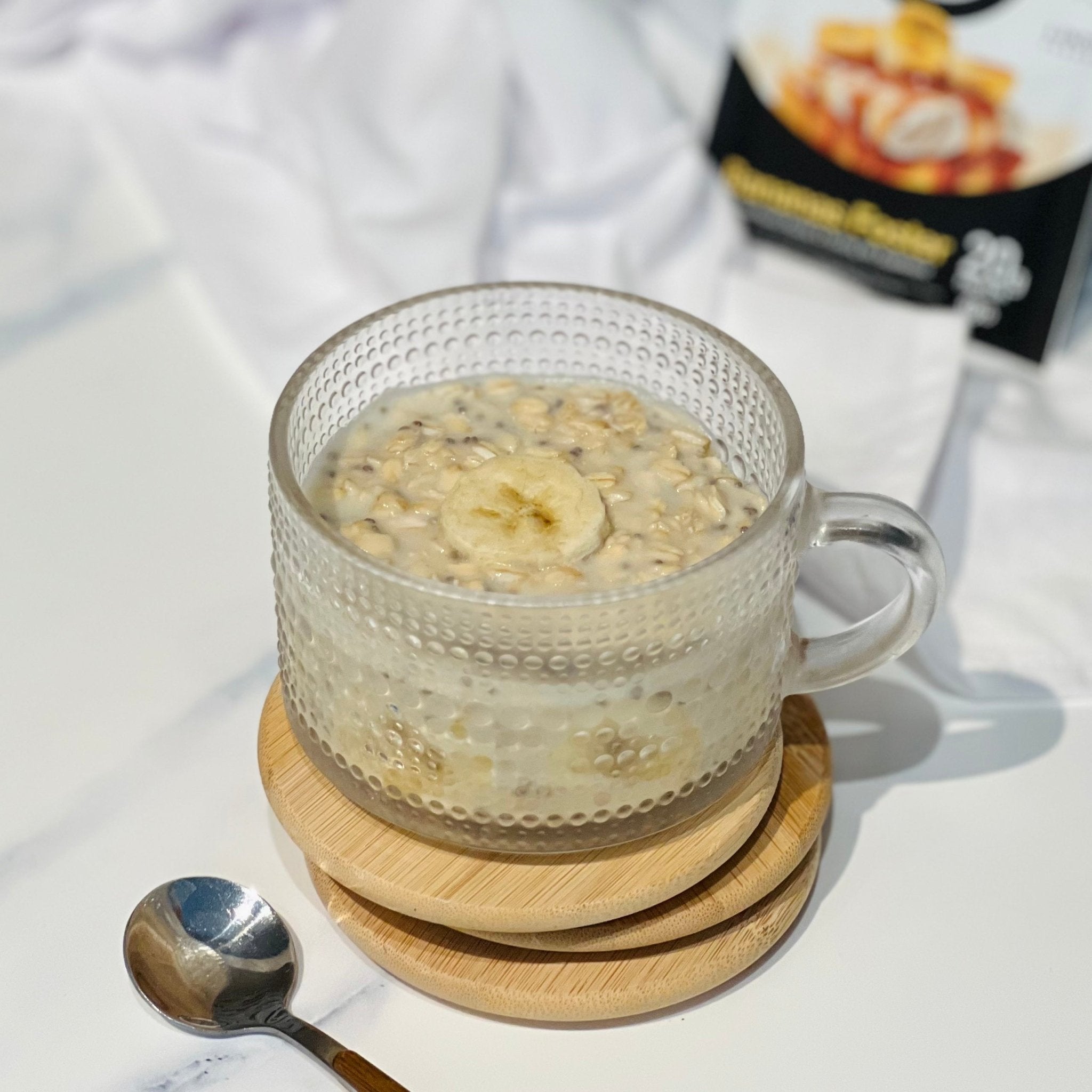 Bananas Foster Overnight Oats - Devotion Nutrition