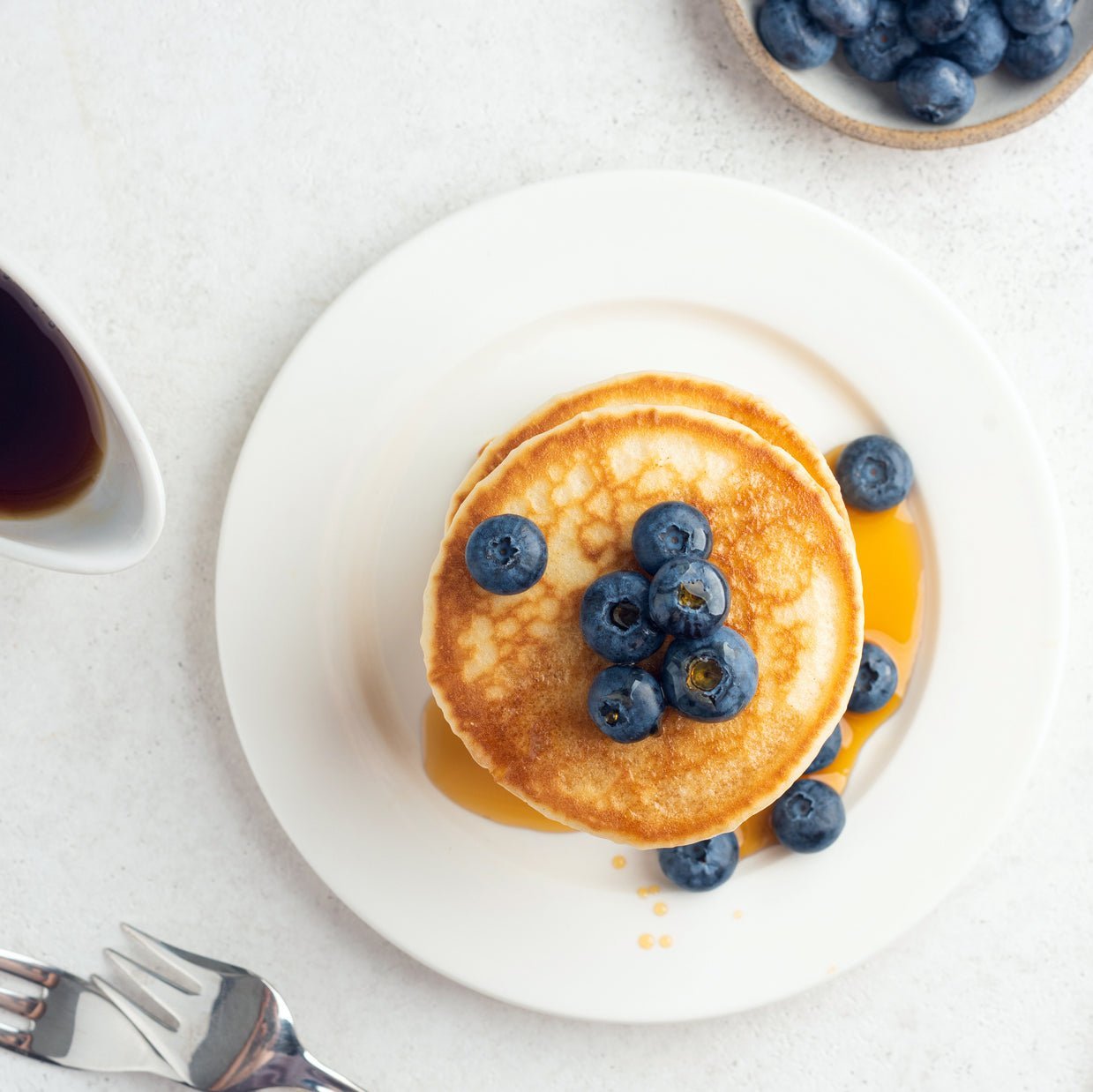 Basic Blueberry Pancakes - Devotion Nutrition