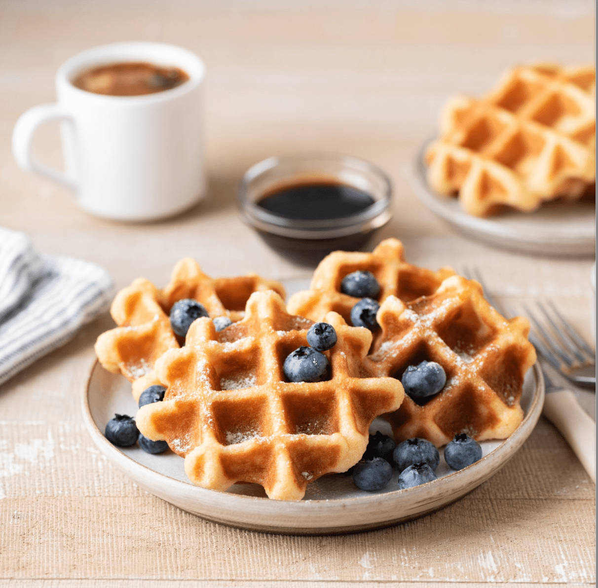 Blueberry Mini Waffles - Devotion Nutrition
