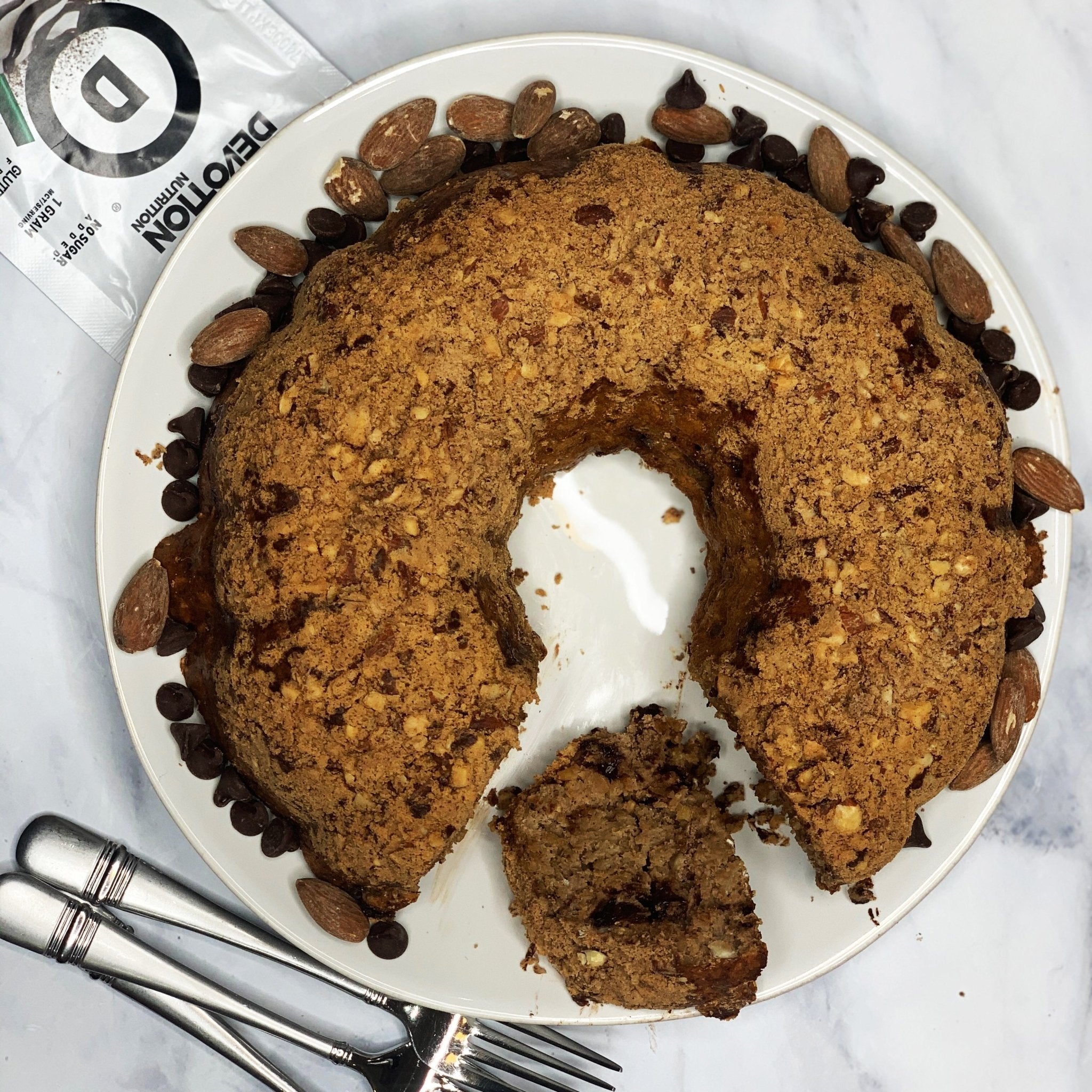 Mocha Java Chip Crumble Coffee Cake - Devotion Nutrition
