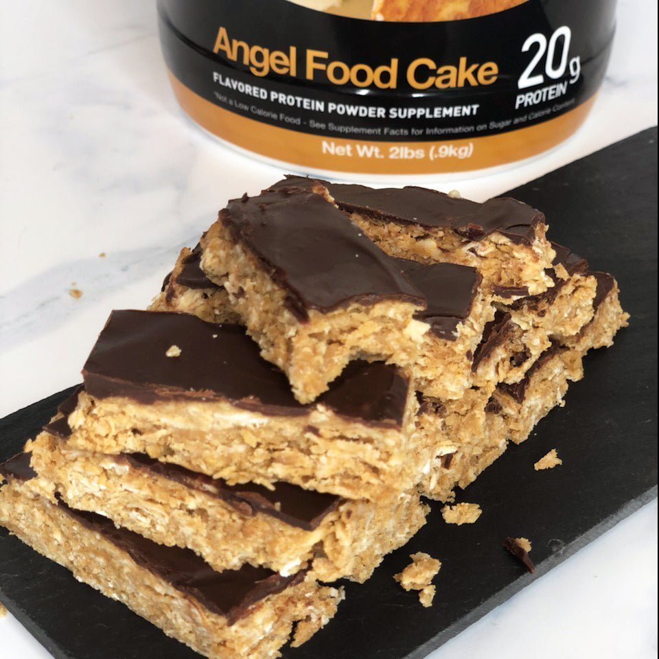 No-Bake Protein Peanut Butter Oat Bars - Devotion Nutrition