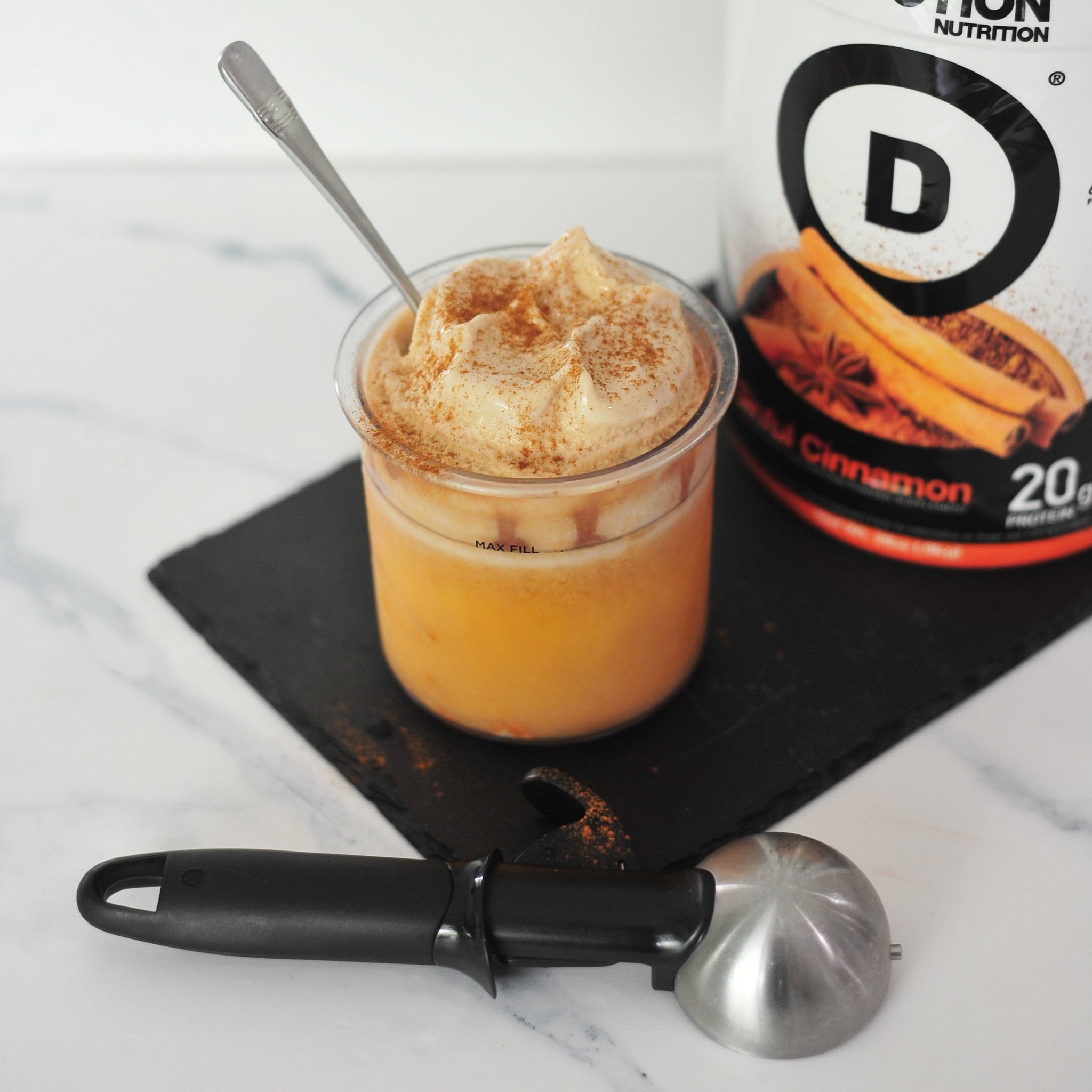Simple Sinful Cinnamon Creami - Devotion Nutrition