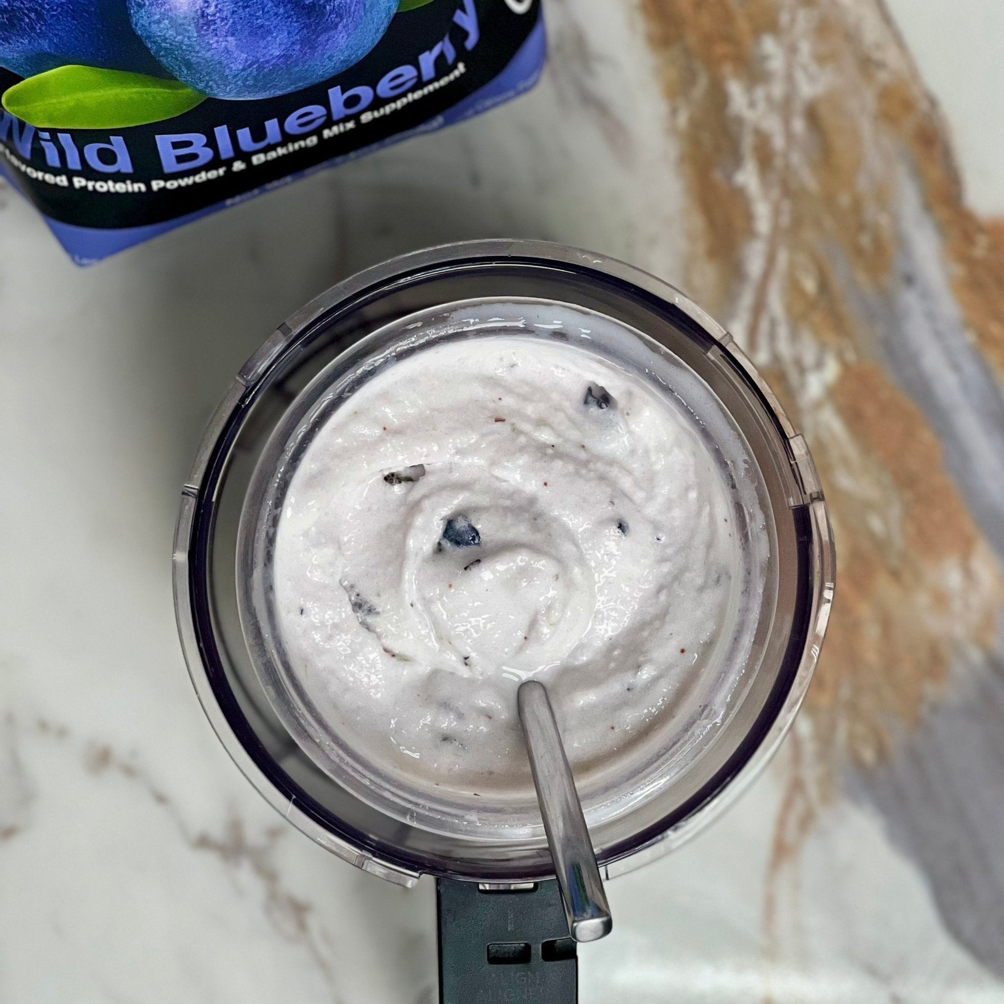 Devotion wild blueberry protein, Ninja creami