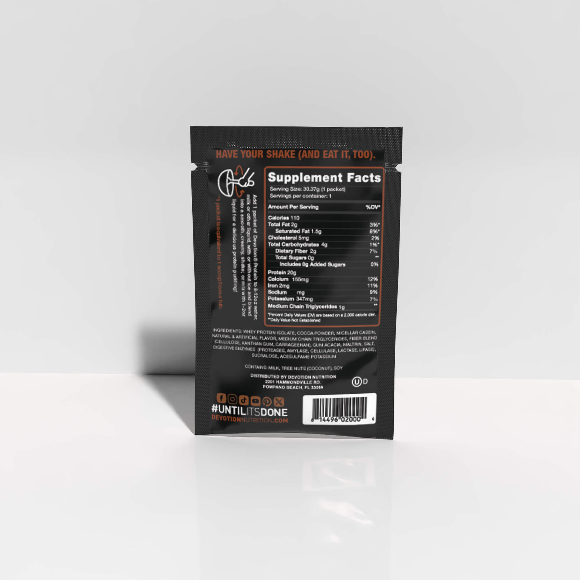 Brownie Batter Flavor Protein Trial Pack - Devotion Nutrition
