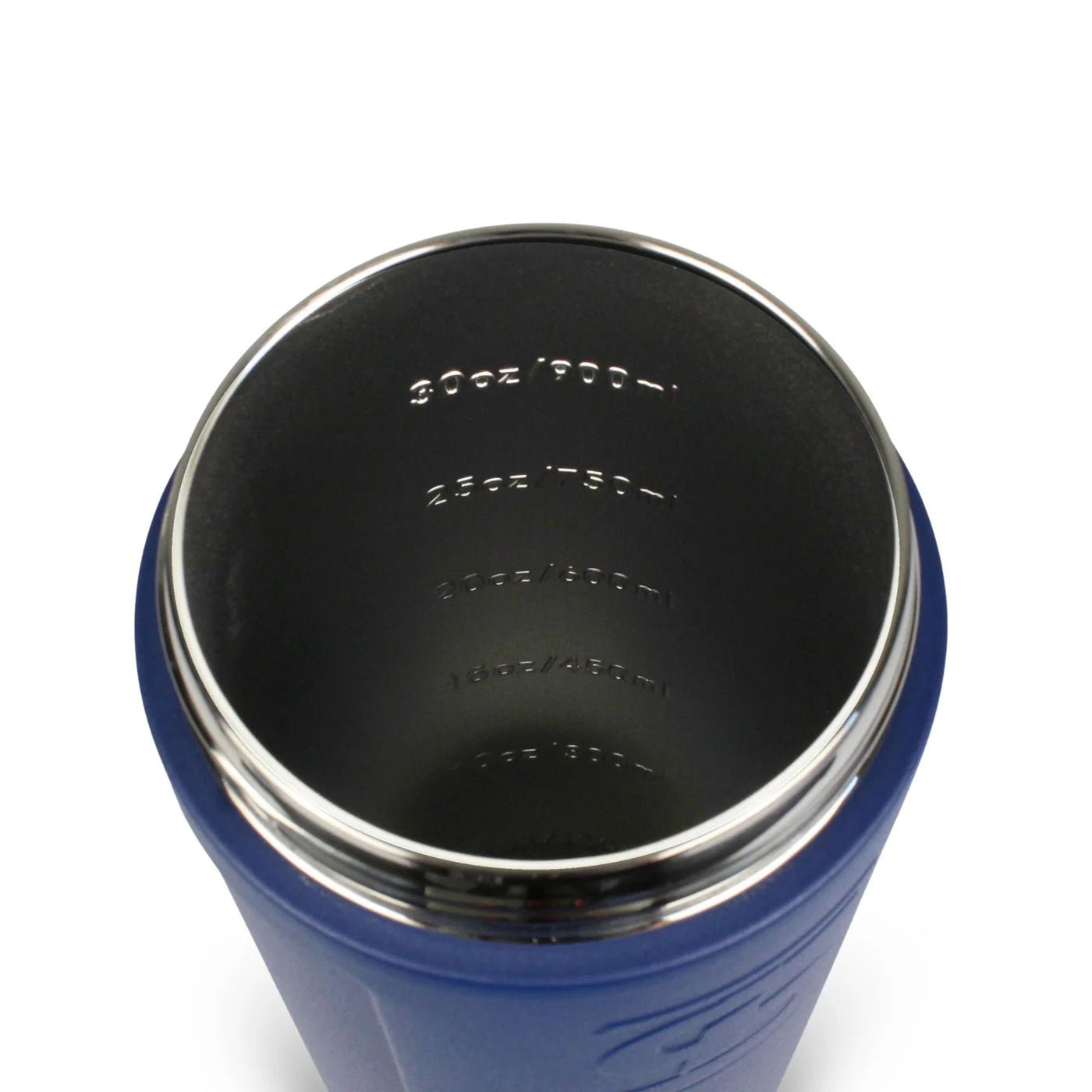 Devotion Nutrition 36oz Navy Ice Shaker for Shakes & Wellness - ounce markings