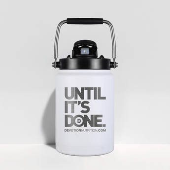 Devotion Half-Gallon Stainless Shaker Jug - White
