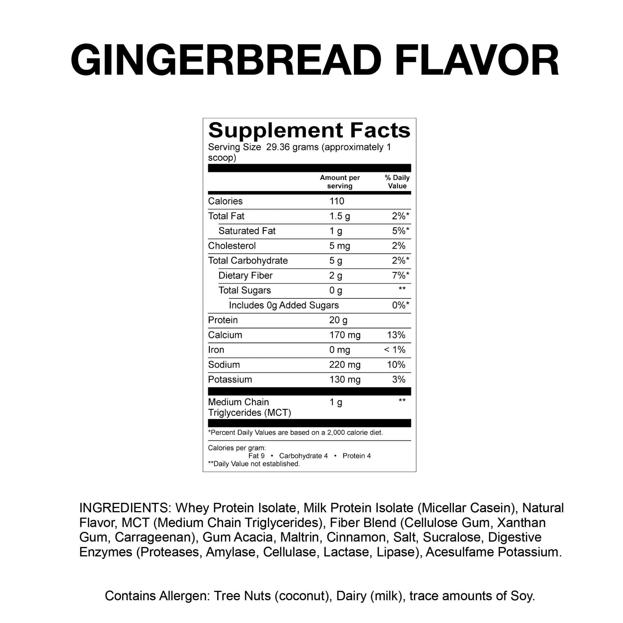 Gingerbread Flavor Protein Trial Pack, Seasonal - Devotion Nutrition