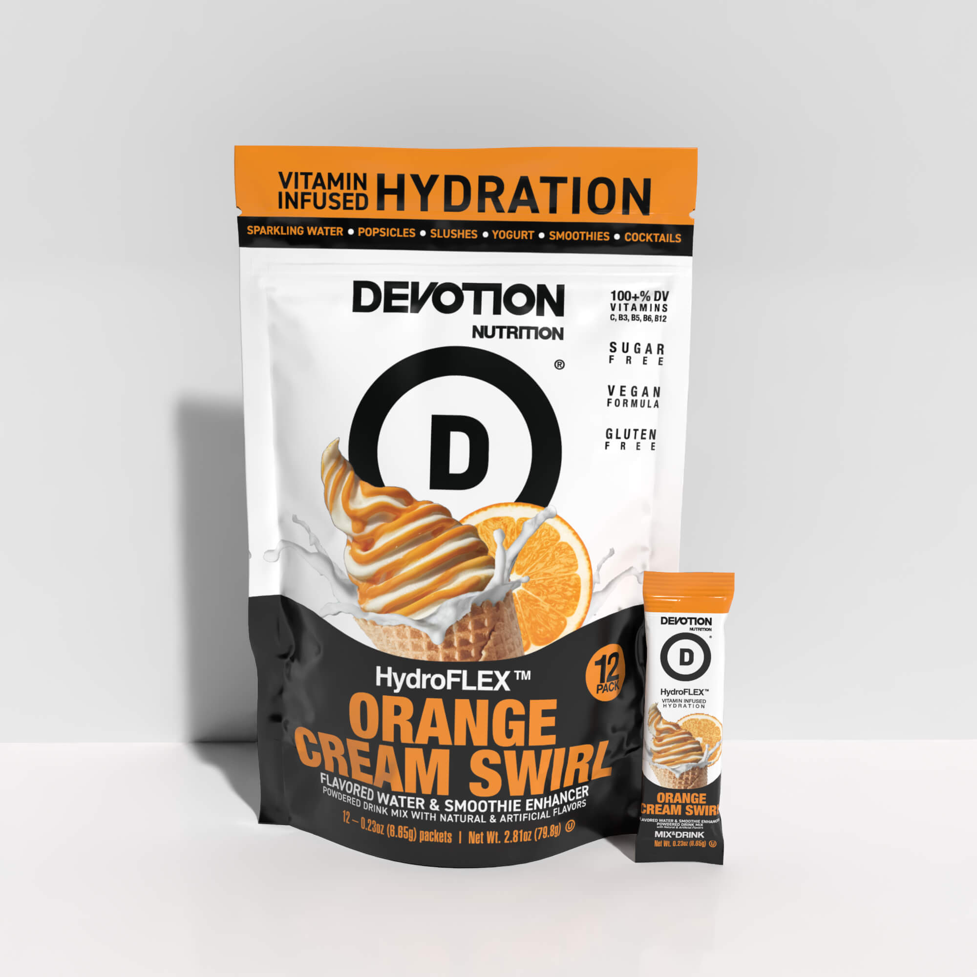 HydroFLEX™ Vitamin Infused Hydration | 12-PK Creamsicle - Devotion Nutrition