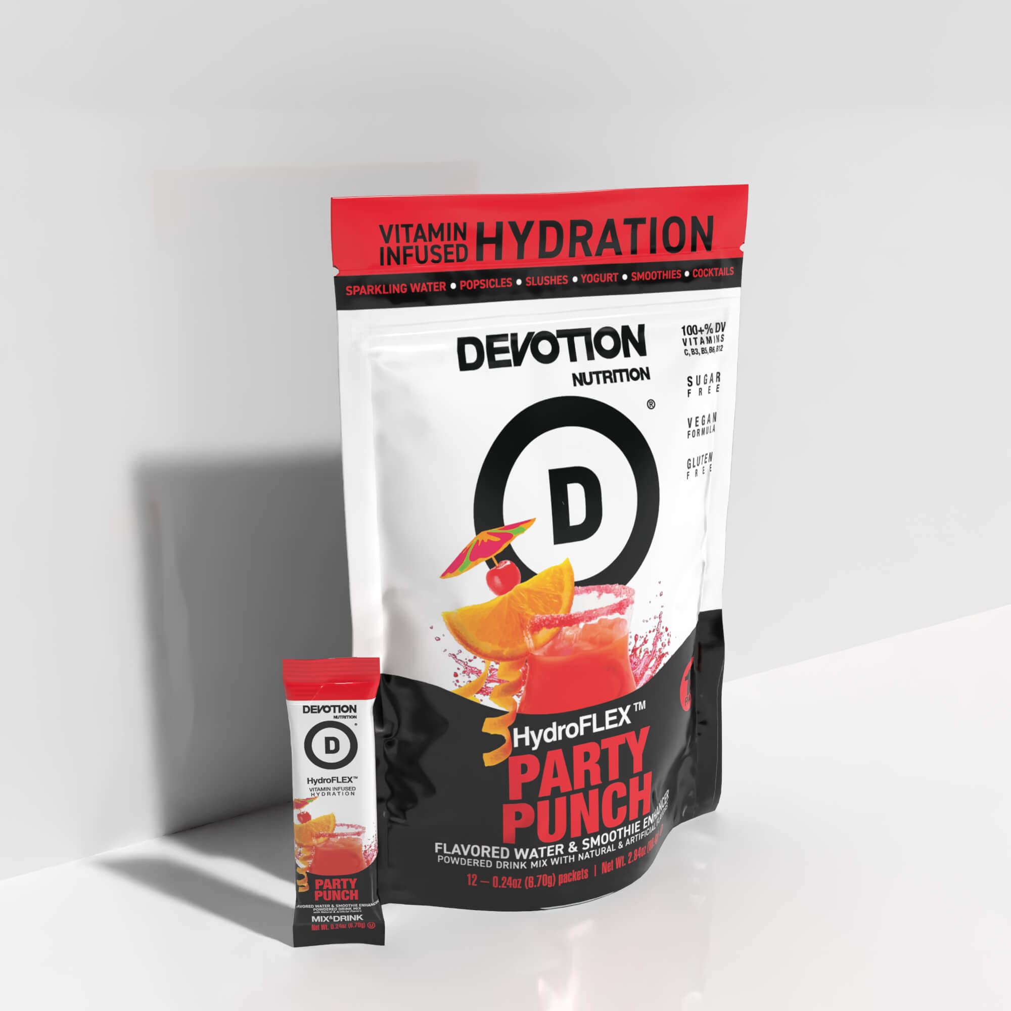 HydroFLEX™ Vitamin Infused Hydration | 12-PK Party Punch - Devotion Nutrition