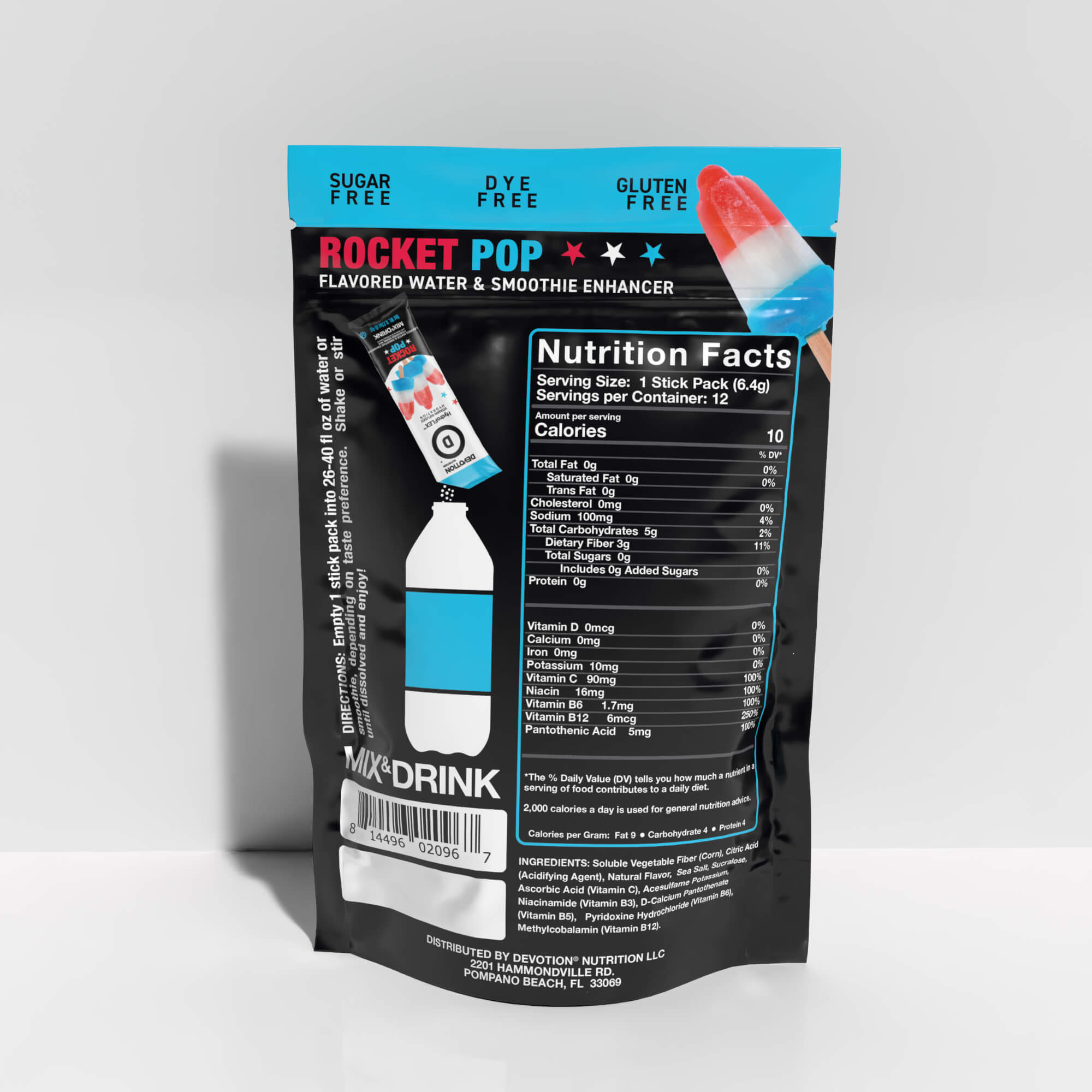 HydroFLEX™ Vitamin Infused Hydration | 12-PK Rocket Pop - Devotion Nutrition