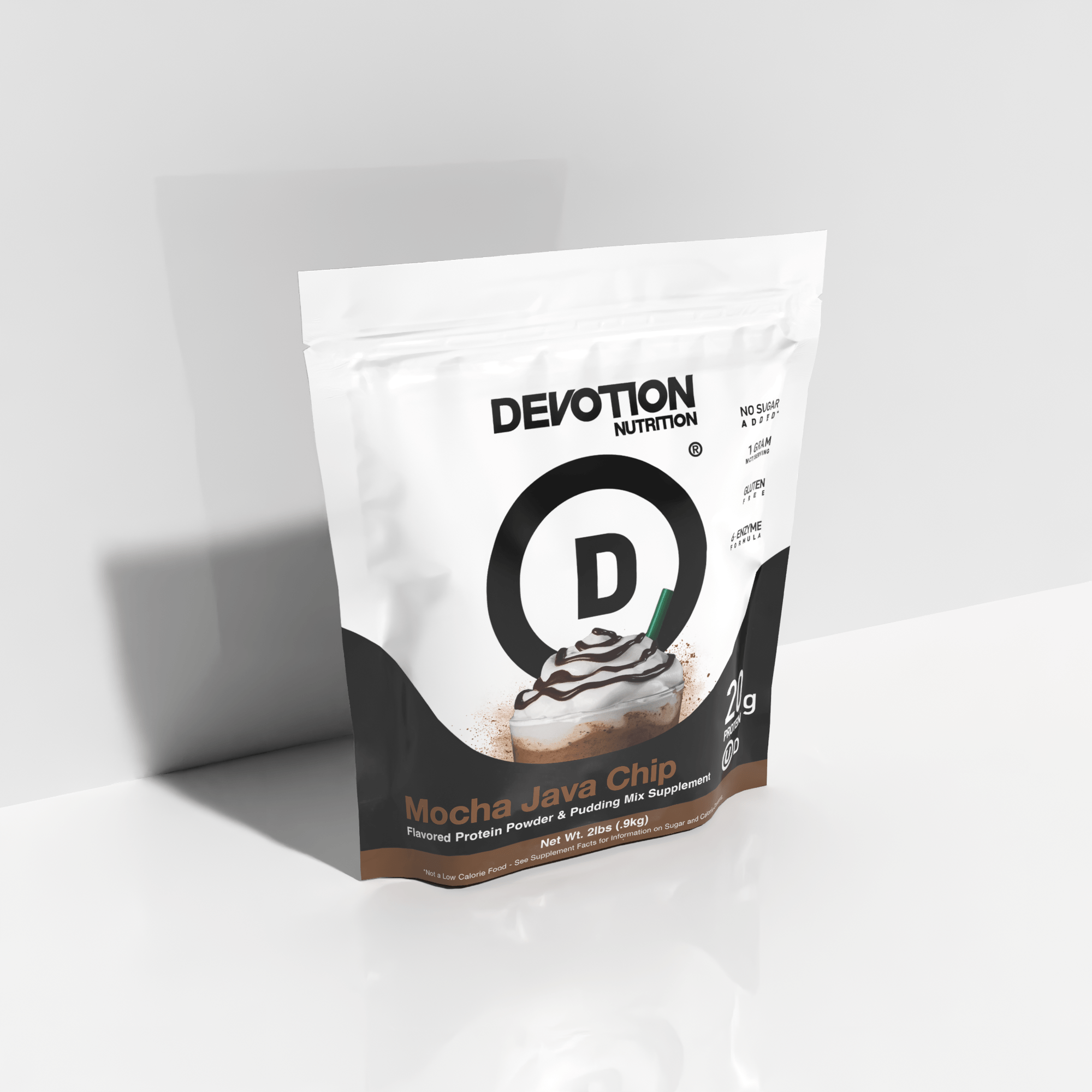 Devotion Nutrition | Mocha Java Chip Flavor Protein Powder, 2lb