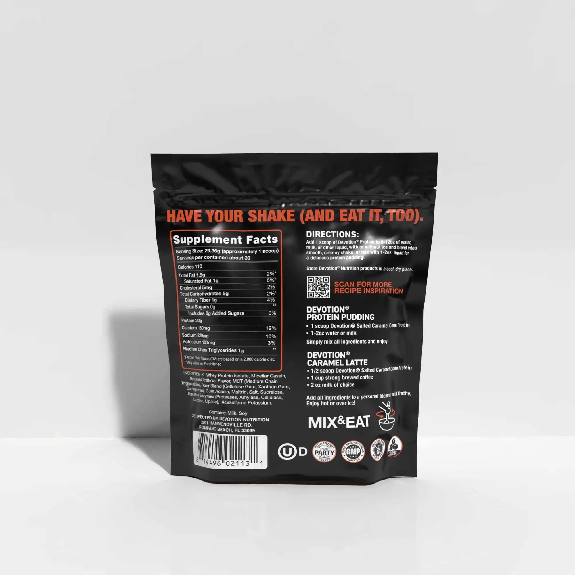 Salted Caramel Cone protein powder nutrition facts