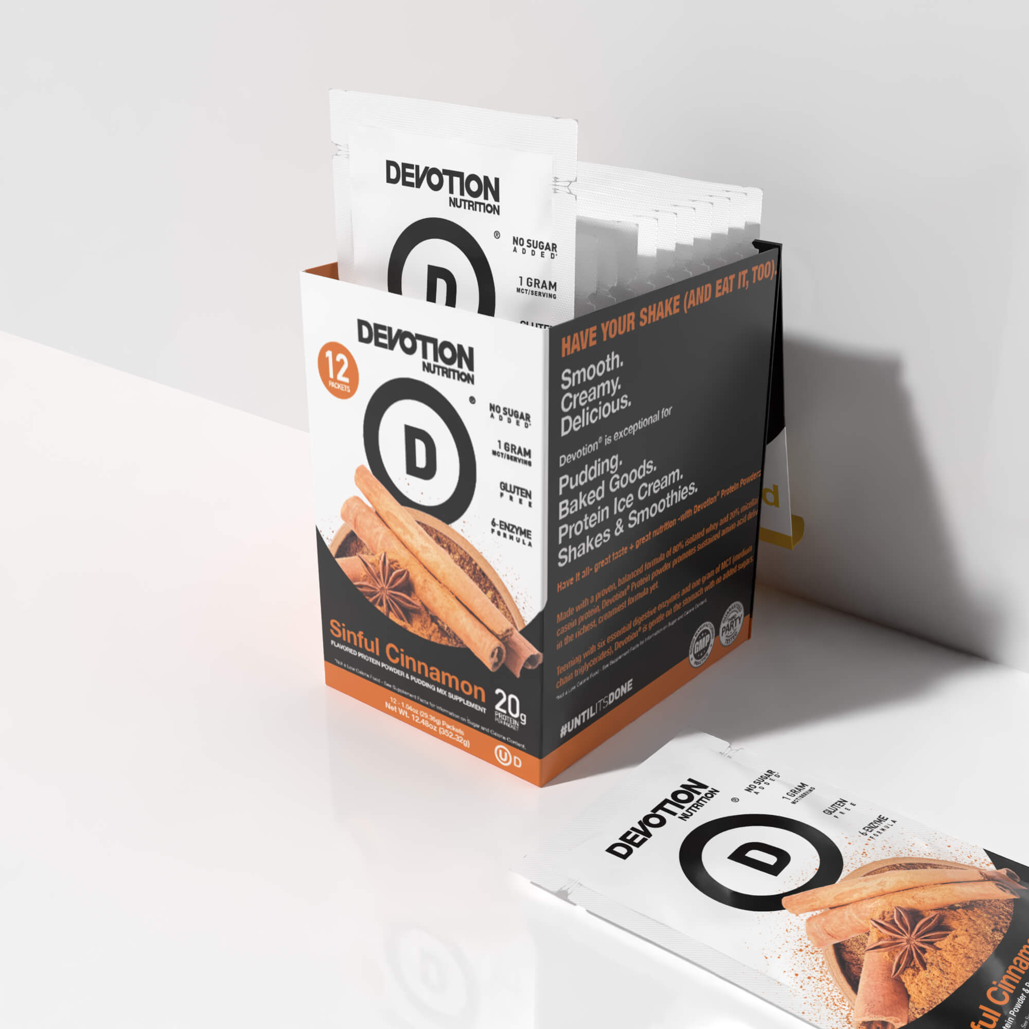 Sinful Cinnamon Flavor Protein 12-Pack - Devotion Nutrition