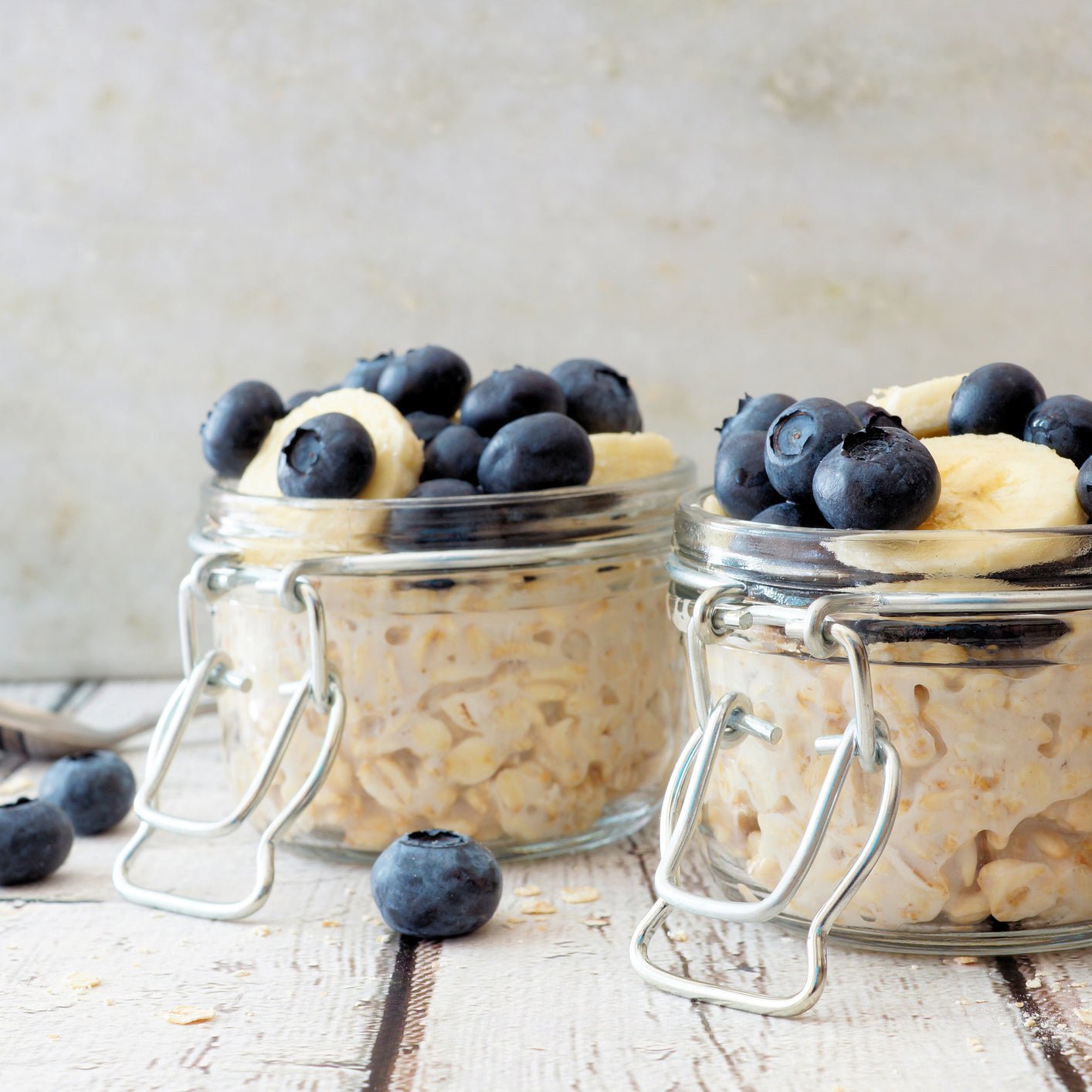 Blueberry Protein Powder Overnight Oats Recipe Devotion Nutrition