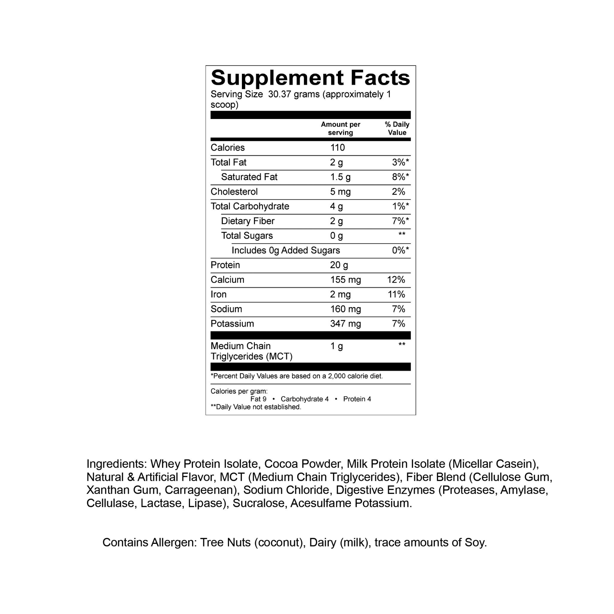 supplement facts