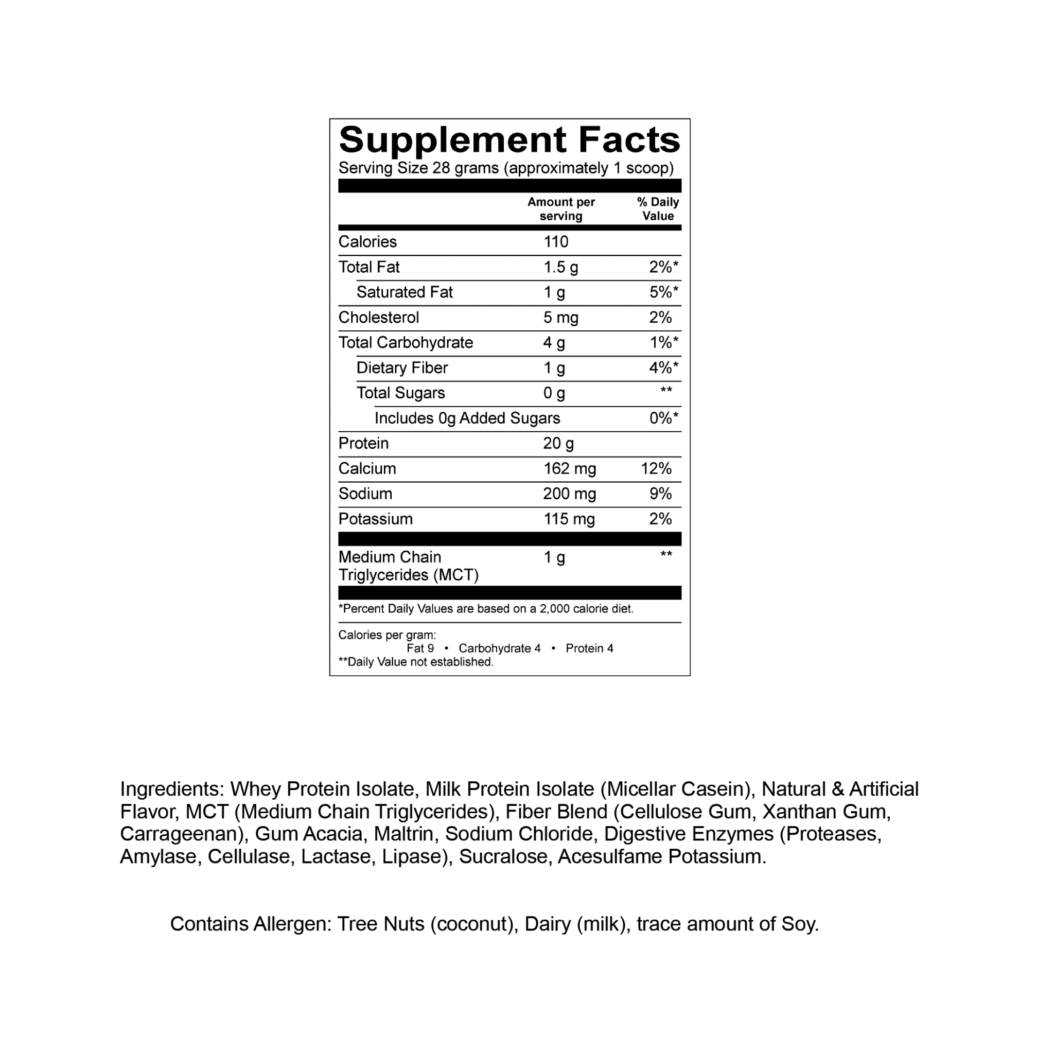supplement facts