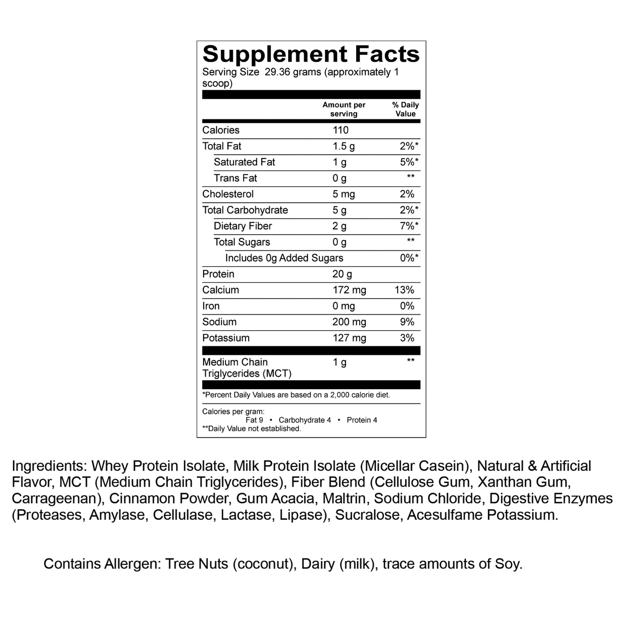 supplement facts