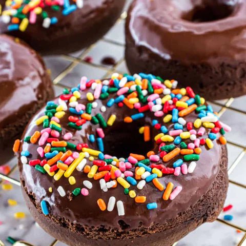 3-Ingredient Brownie Batter Donuts