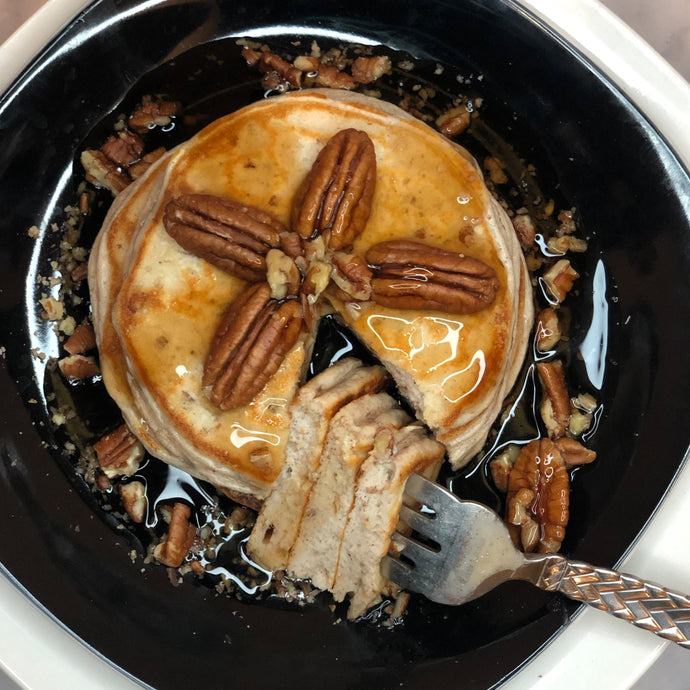 Sinful Cinnamon Protein Pancakes