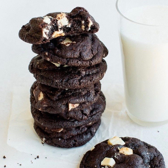 Triple Chocolate Protein Cookies