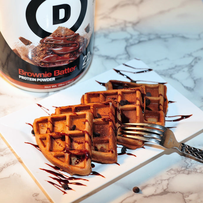 Brownie Batter Protein Waffles