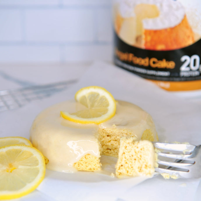 Iced Lemon Protein Cake