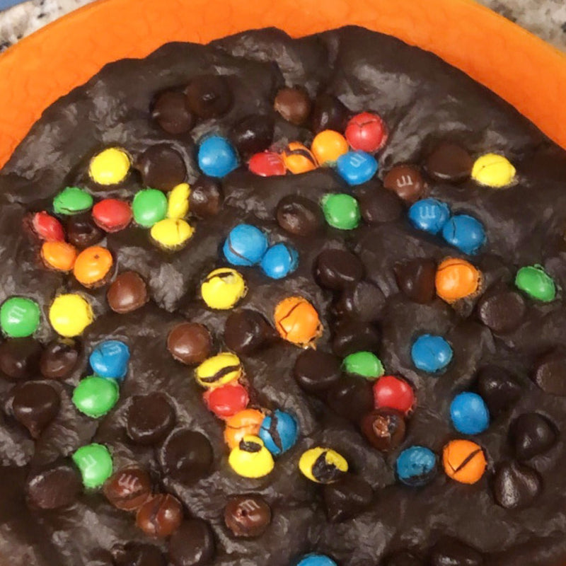 AIR-FRYER BROWNIE BATTER COOKIE CAKE - Devotion Nutrition