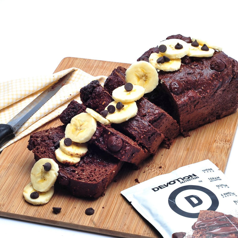 Brownie Batter Banana Bread - Devotion Nutrition