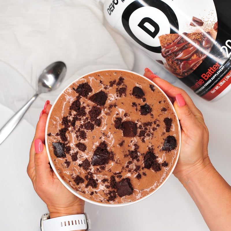 Brownie Batter Blizzard Smoothie Bowl - Devotion Nutrition