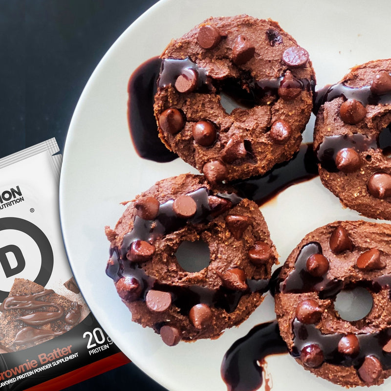 Brownie Batter Fudge Pronuts (Protein Donuts) - Devotion Nutrition