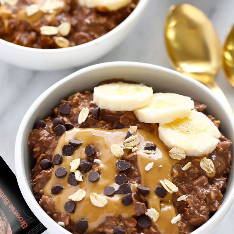 Peanut Butter and Brownie Batter Overnight Oats - Devotion Nutrition