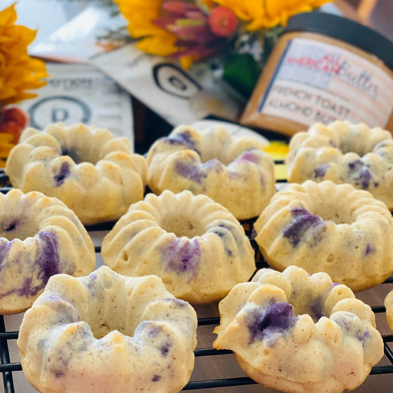 Butter Almond Protein Cakes with Berries - Devotion Nutrition