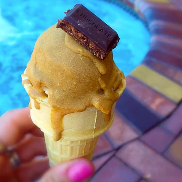 Butterscotch Dipped Protein Ice Cream