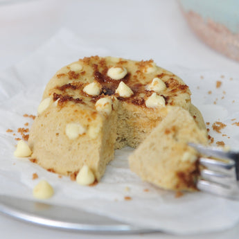 Devotion nutrition caramel white chocolate chip microwave protein cake