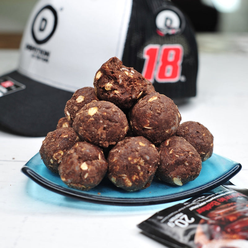 Checkered Flag Brownie Batter Balls - Devotion Nutrition