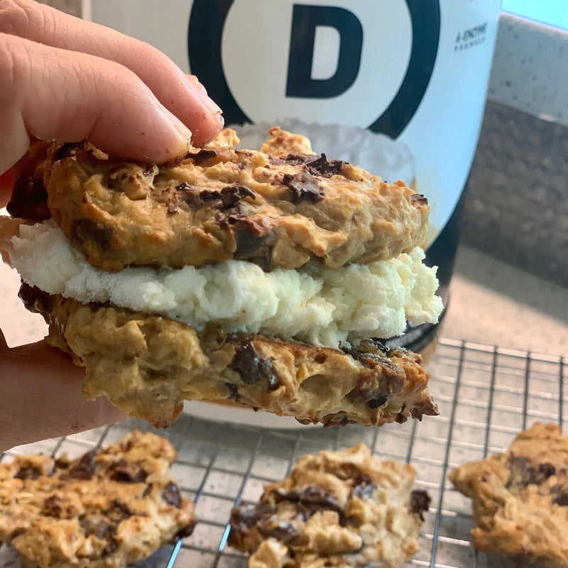 Chocolate Chip Oatmeal Cream Pies - Devotion Nutrition