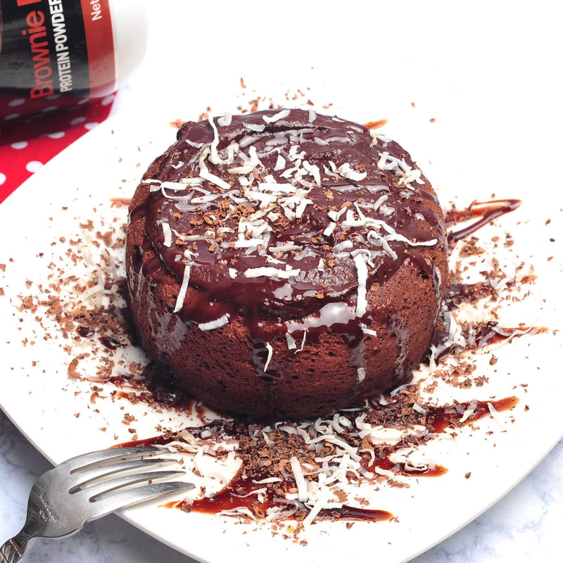 Coconut Fudge Microwave Cake - Devotion Nutrition