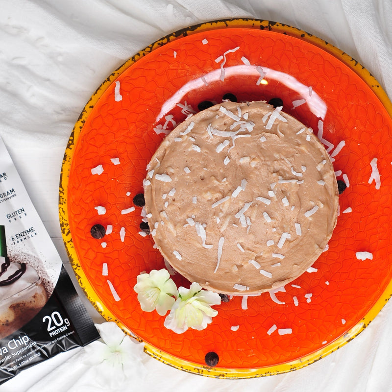 Coconut Mocha No-Bake Bliss Cake - Devotion Nutrition
