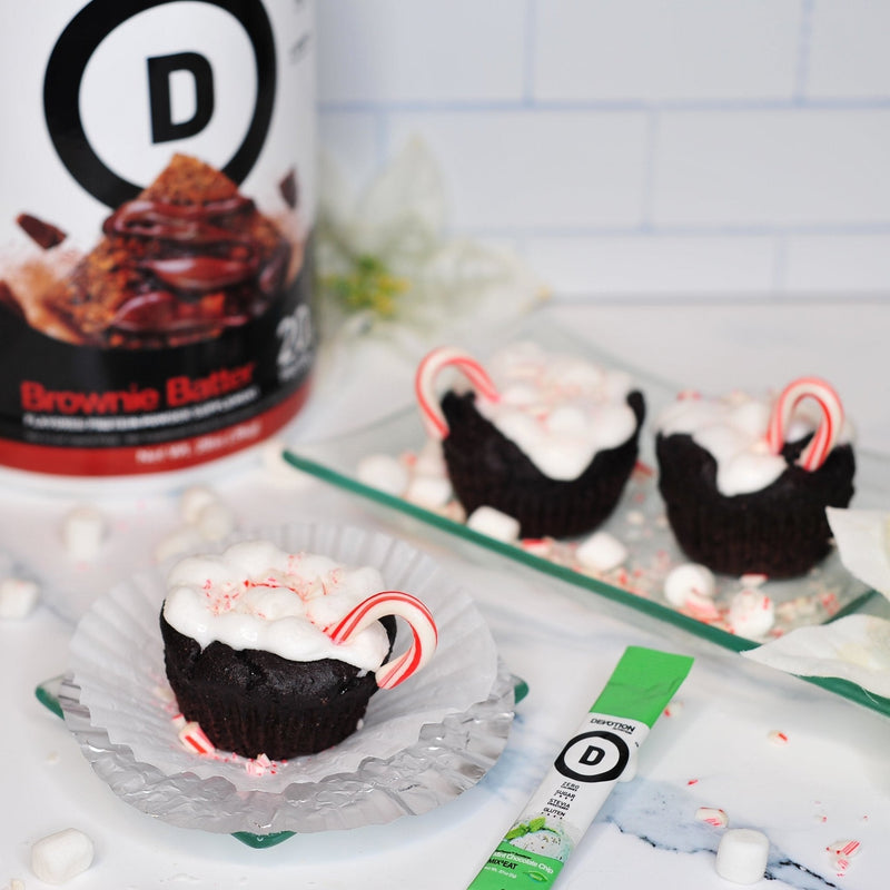 Hot Cocoa Protein Cupcakes - Devotion Nutrition