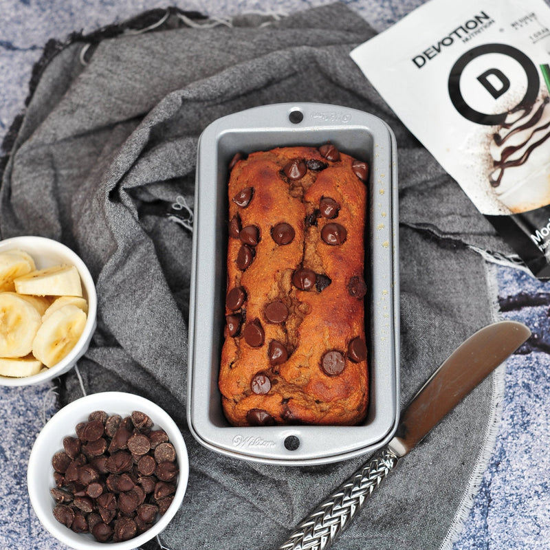 Mocha Java Banana Chip Mini Loaf - Devotion Nutrition