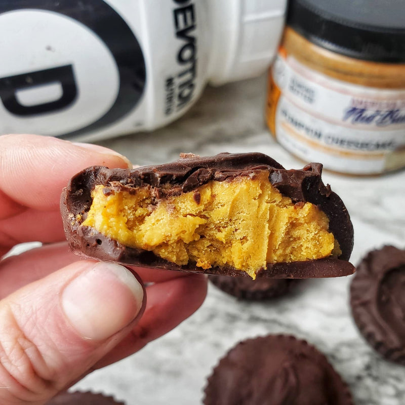 Pumpkin Protein Chocolate Cups - Devotion Nutrition