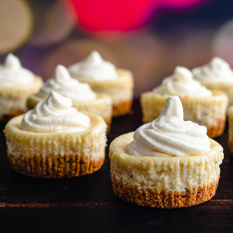 Salted Caramel Mini Cheesecakes - Devotion Nutrition