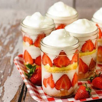 Strawberry Shortcake Protein Parfaits - Devotion Nutrition