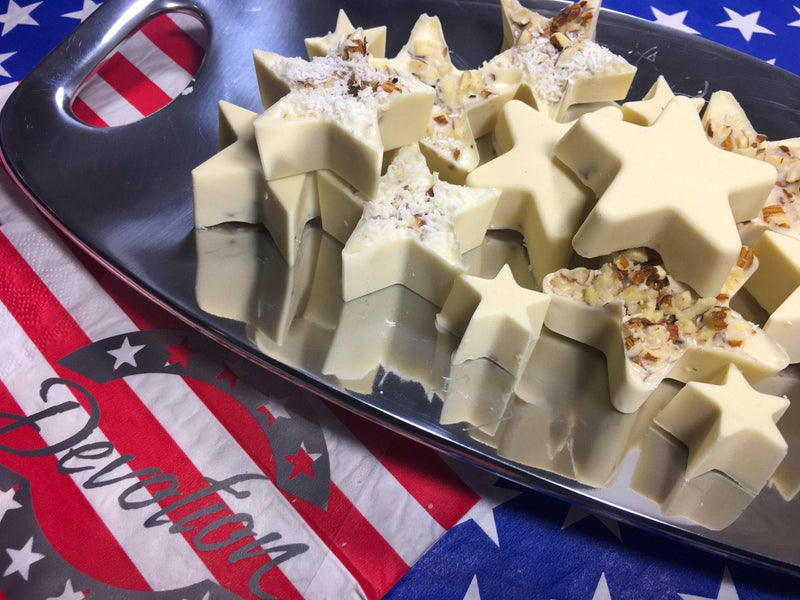 White Chocolate Almond Coconut Stars - Devotion Nutrition