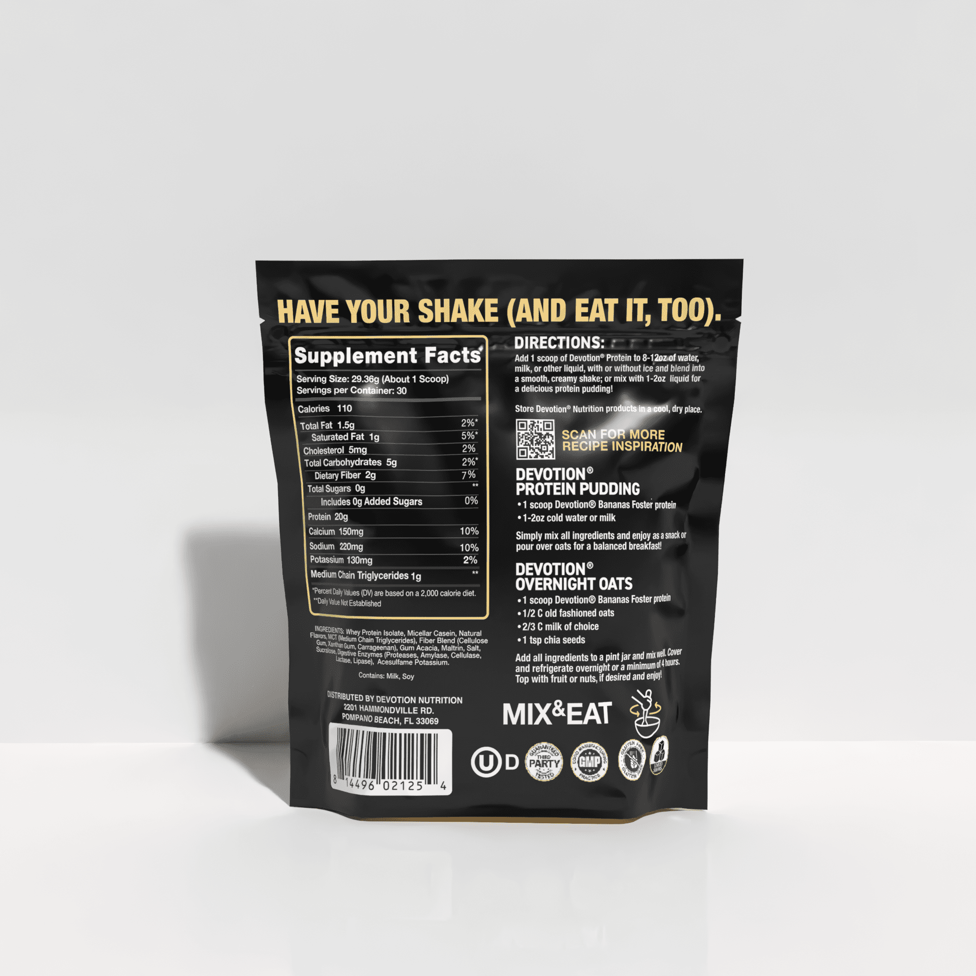 Devotion Nutrition | Bananas Foster Protein Powder, 2lb