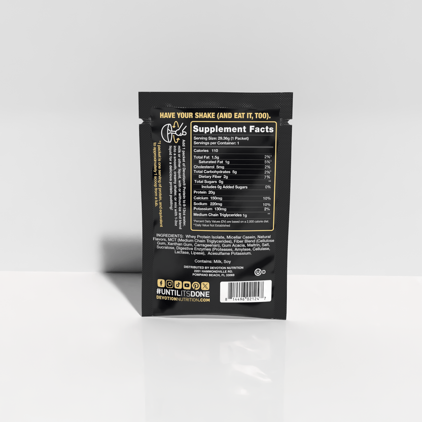 Bananas Foster Protein Powder Sample Pack | Devotion Nutrition