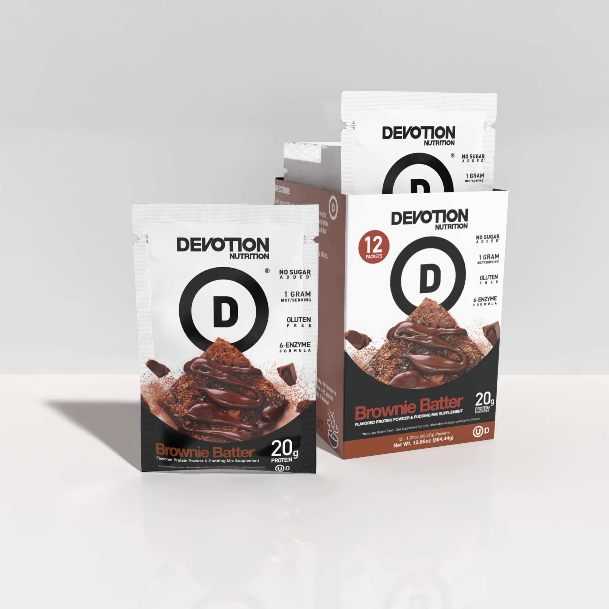 Brownie Batter Flavor Protein 12-Pack - Devotion Nutrition