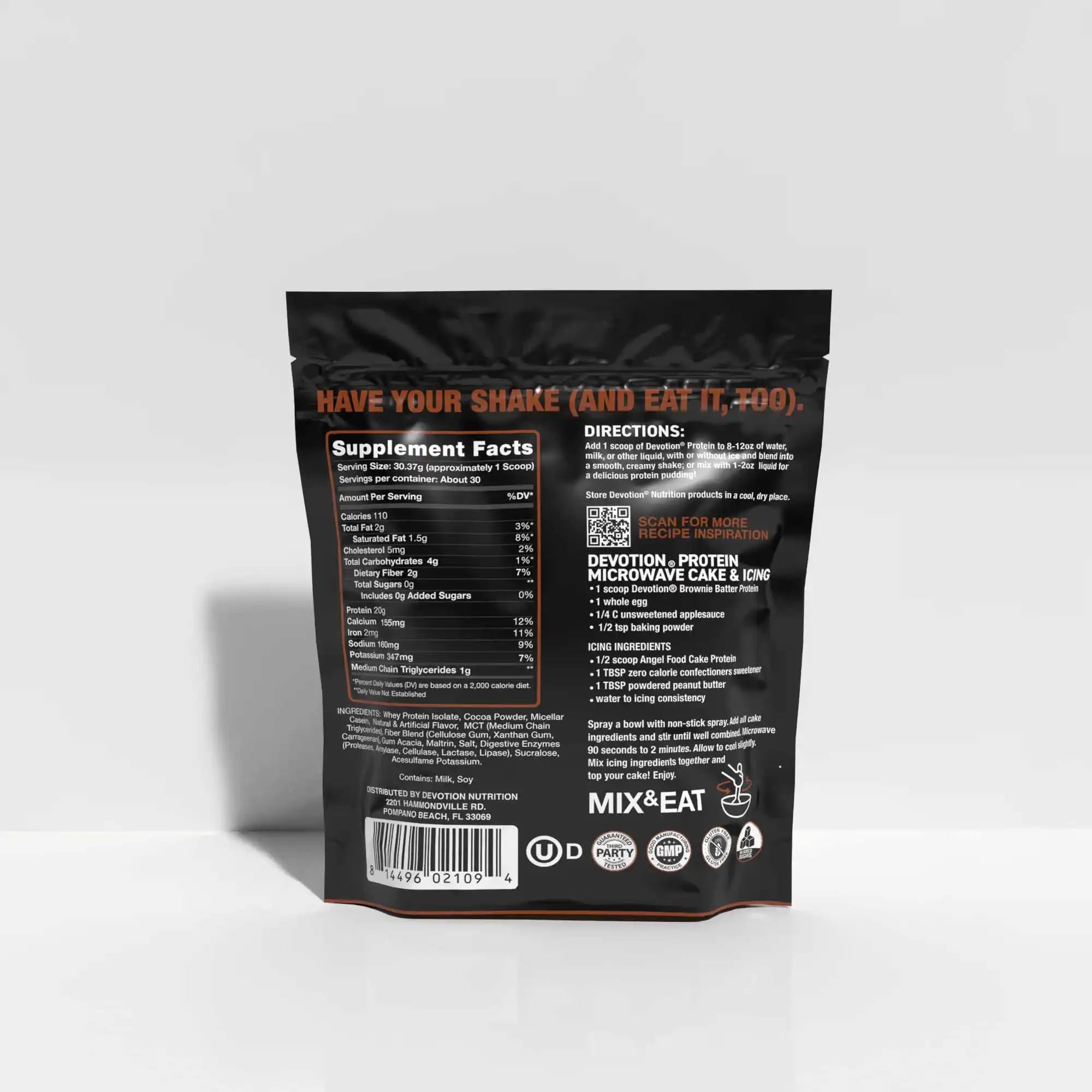 Brownie Batter 2lb nutrition facts