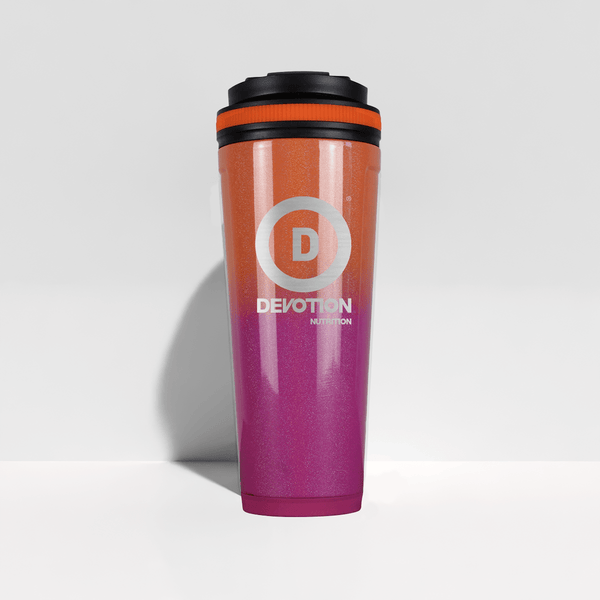 36oz Autumn Sunset Ice Shaker Bottle XL | Devotion Nutrition